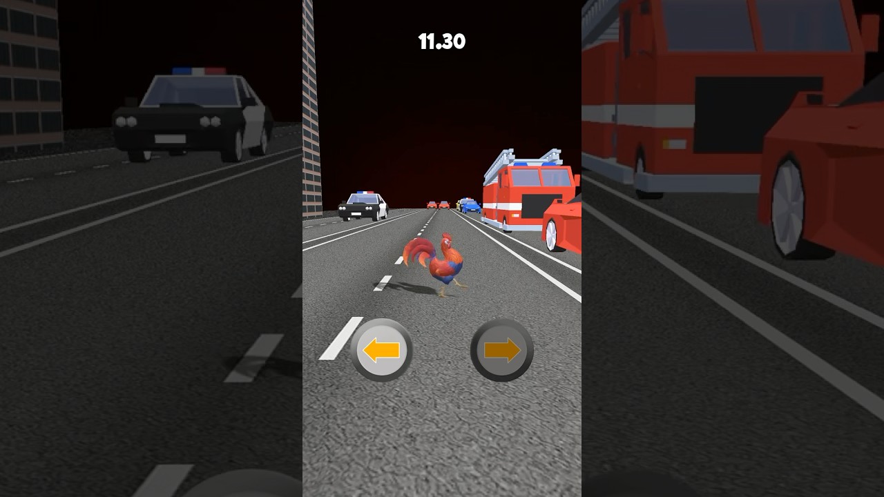 Chicken cross highway 🛣️ #animation #song #brainrot #chicken