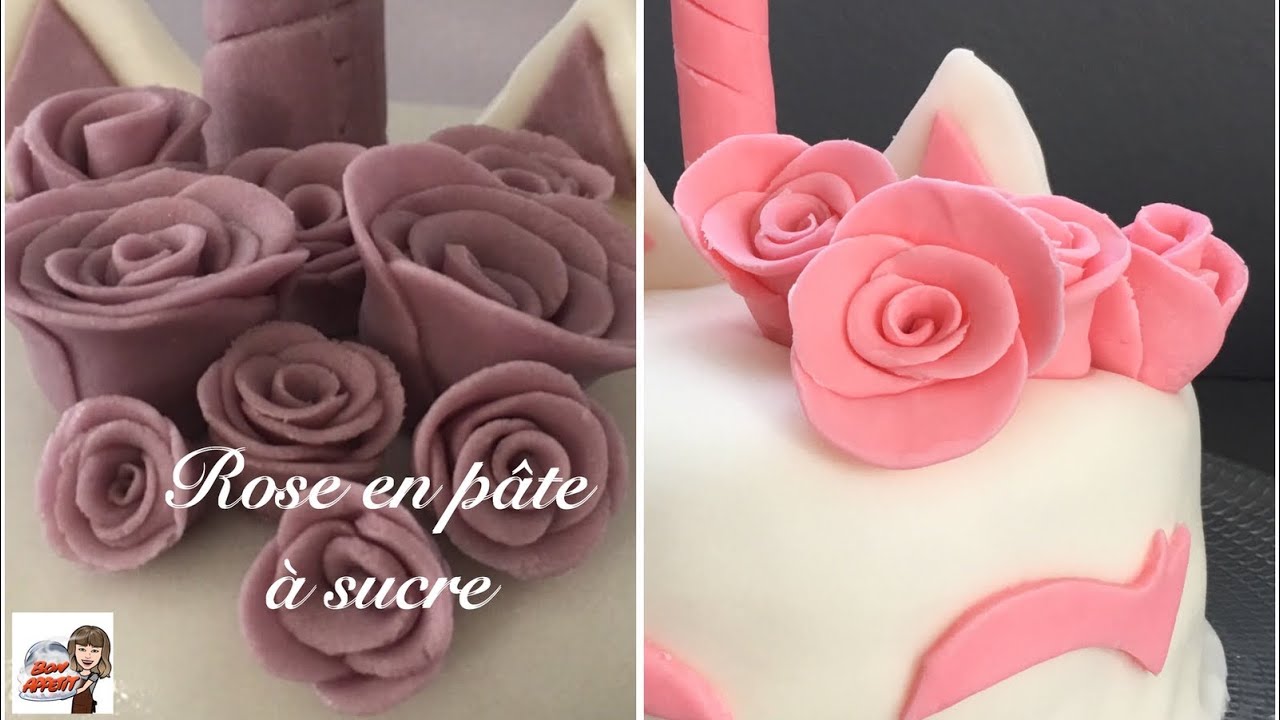 Comment Realiser Des Roses En Pate A Sucre Youtube