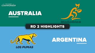 The Rugby Championship 2023 - Australia v Argentina - Rd 2 Highlights
