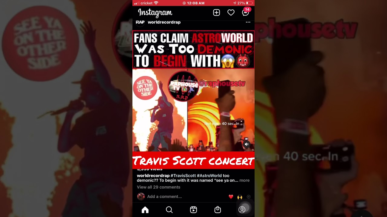 Travis Scott concert was beyond satanic 