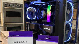 Installing NZXT AER RGB 2 Fans || Replacing The Stock Fans On The NZXT H510 Elite Case