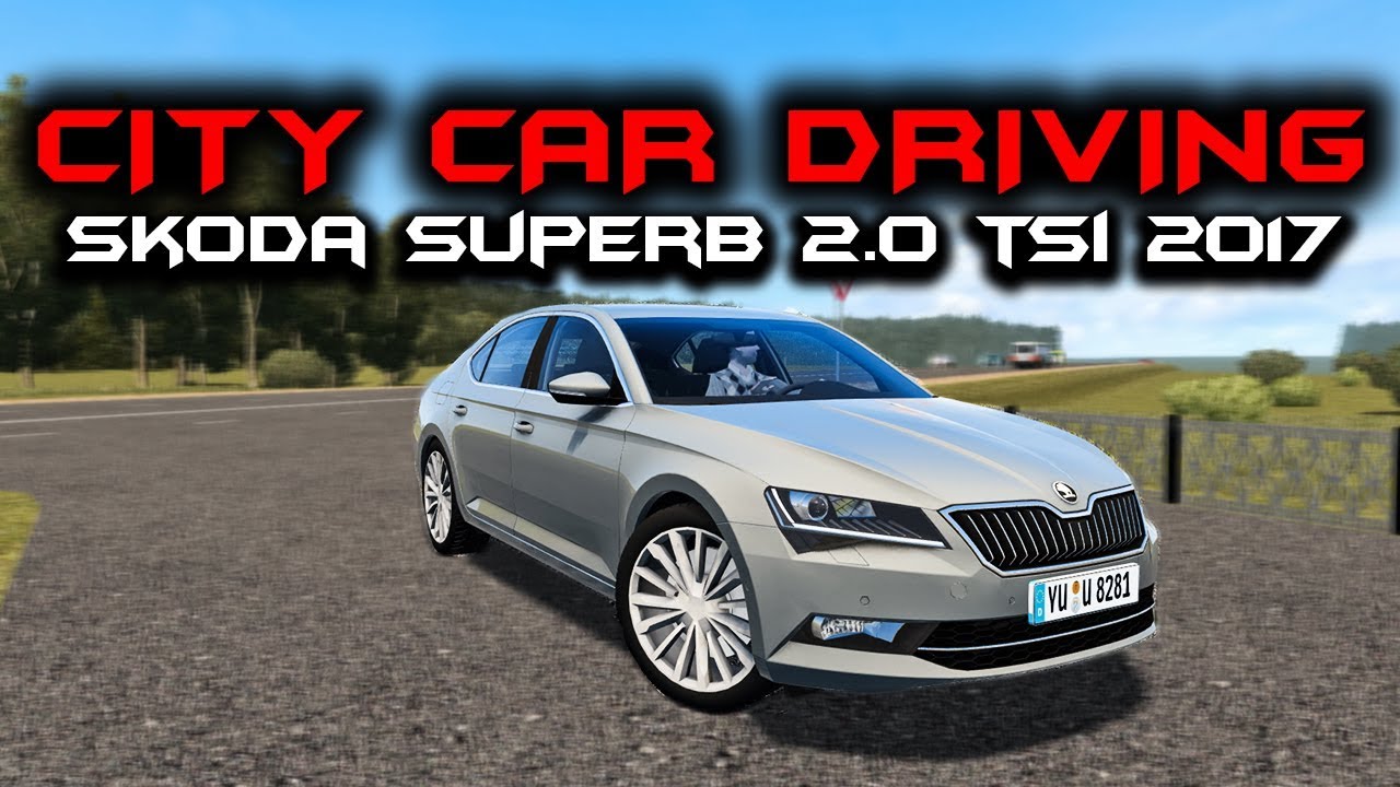 Skoda city car driving