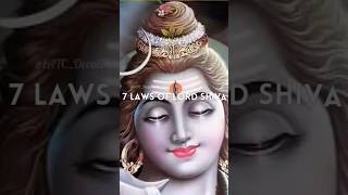 7 Laws of Lord Shiva | Laws of Karma of Lord Shiva | #lordshiva #lawsofkarma #sanatani #viral