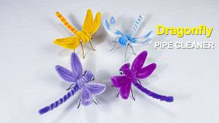 Dragonfly Made from Pipe Cleaner Crafts
