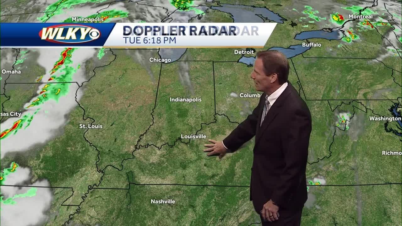 Scattered storm chances going up the next few days - YouTube