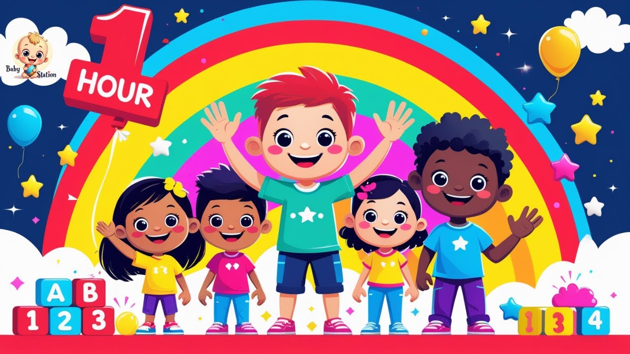 Bright & Fun Learning for Kids – 1 Hour of ABC, Numbers, - YouTube