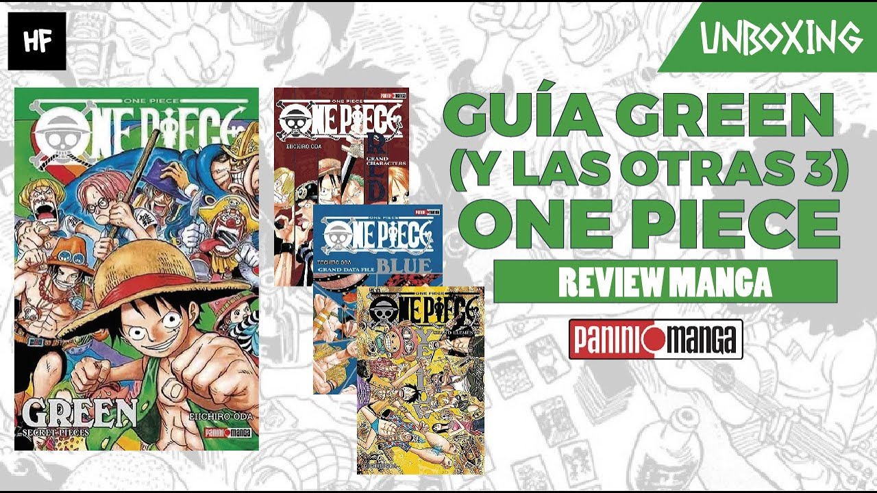 GUÍA GREEN (y las otras 3) de ONE PIECE PANINI (Review y primeras