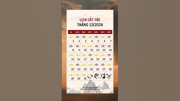 Lịch cắt tóc tháng 12/2024 #tuvivn #tuvivietnam #phongthuy #tamlinh #tuvi2024