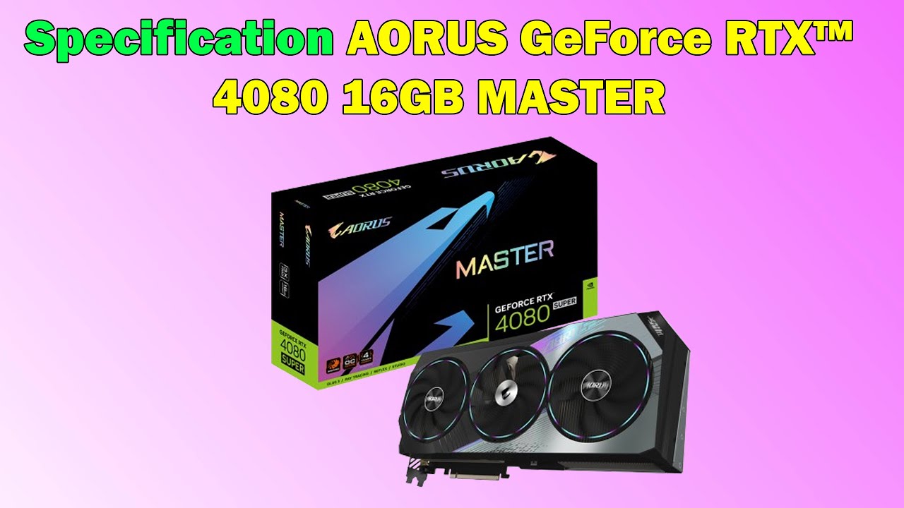 AORUS GeForce RTX 4080 本体 GIGABYTE AORUS RTX 4080 SUPER MASTER Specs | TechPowerUp GPU