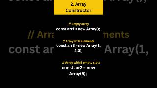 4 Best Ways to Create Arrays in JavaScript #coding