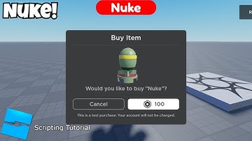 How To Create A NUKE - Roblox Studio