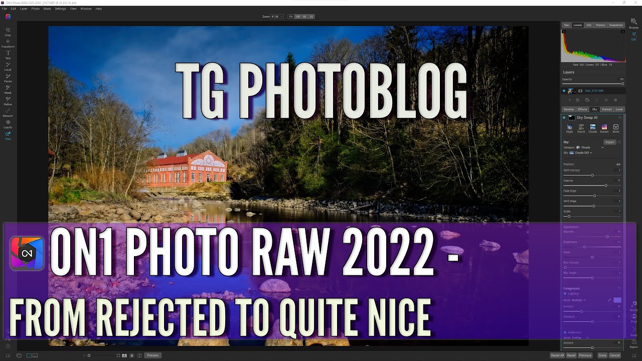 ON1 Photo Raw 2022 - From Rejected to Quite Nice in a Few Steps - YouTube
