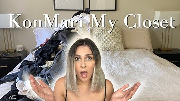 INSANE KonMari Closet Declutter | Organizing my closet using the Marie Kondo Method