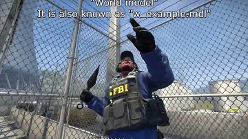 [CS:GO] Differences between "view model", "world model" "world dropped model"