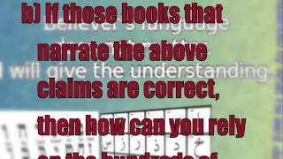19 Questions For Muslim Scholars Part 8