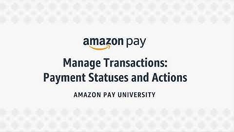 Manage Transactions: Payment statuses and actions