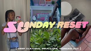 SUNDAY RESET ROUTINE | DEEP CLEANING, SELF CARE, WORKING OUT, LAUNDRY, HAUL