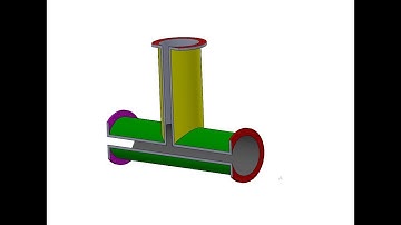 T Joint/T Bend of Pipe SolidWorks Tutorial by using Shell command