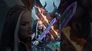 Queens Of Darkness-Annika Battle Vs Demon #alternativemetal #thrashmetal #deathmetal #doommetal