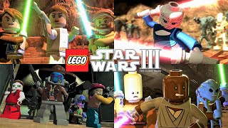 LEGO Star Wars III The Clone Wars  All Cutscenes (Game Movie)