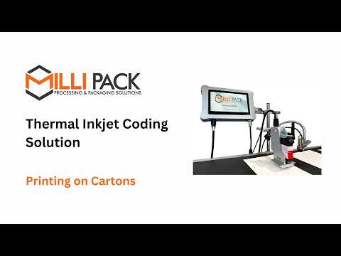 Thermal Inkjet Printer Coding on Master Cartons | Date Expiry, Batch Numbers...