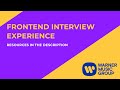 My Warner Music Group Frontend Interview Experience | React Machine Coding | Preparation Resources