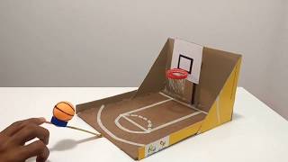 DIY: COMO FAZER UM FANTASTICO JOGO DE BASKETBALL  COM CAIXA DE PAPELÃO FÁCIL -TV PRUZOTO screenshot 4