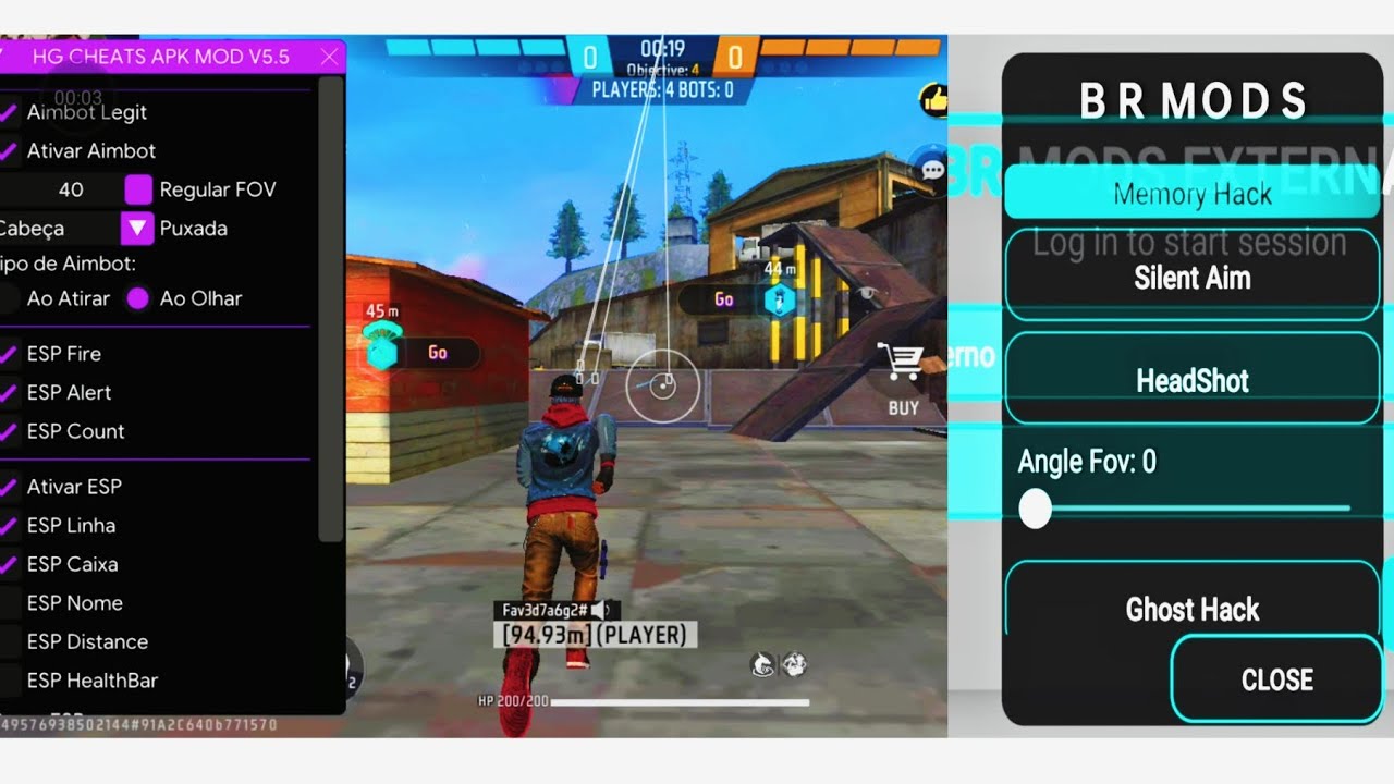 HG/BR MOD Free| Free Fire Mod Menu 100% Safe 💀 Free Fire Injector Safe ✅  || 