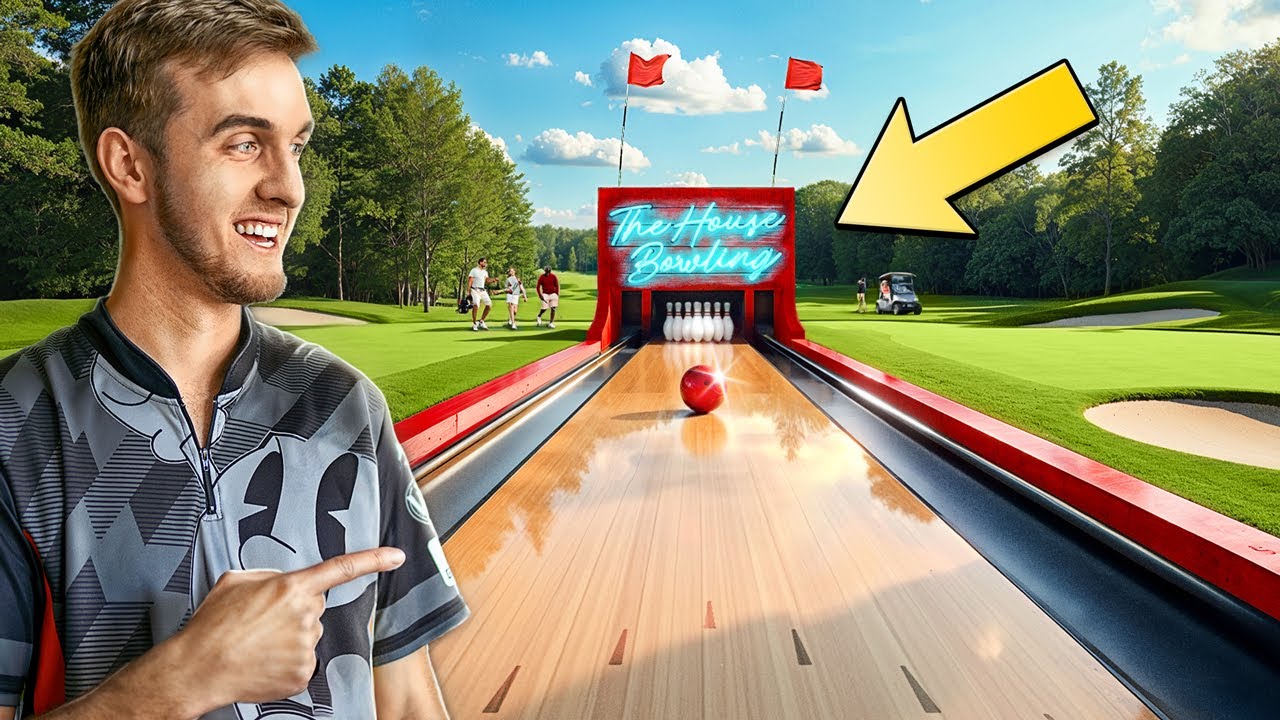 Строительство дорожки для боулинга на поле для гольфа