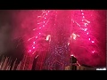 New year fireworks from Dubai Burj khalifa, احتفالات راس السنة
