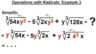 ALGEBRA & PRE-ALGEBRA REVIEW: Ch 2 Review (43 of 54) Operations w/ Radical: Ex. 3