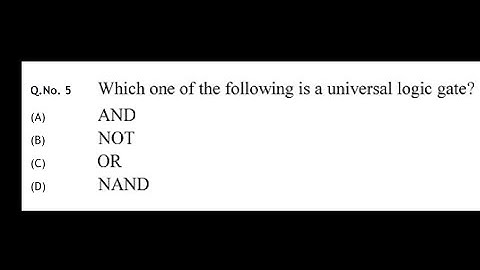 Gate 2020 Q.5 Digital Electronics| physics solution| IIT-DELHI