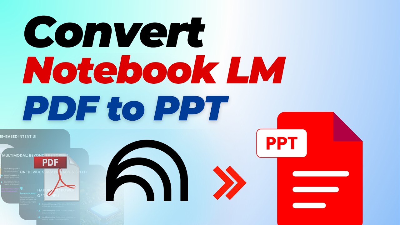 3 Easy Ways to Convert NotebookLM PDF Slides to Editable PPT | PDF to ...