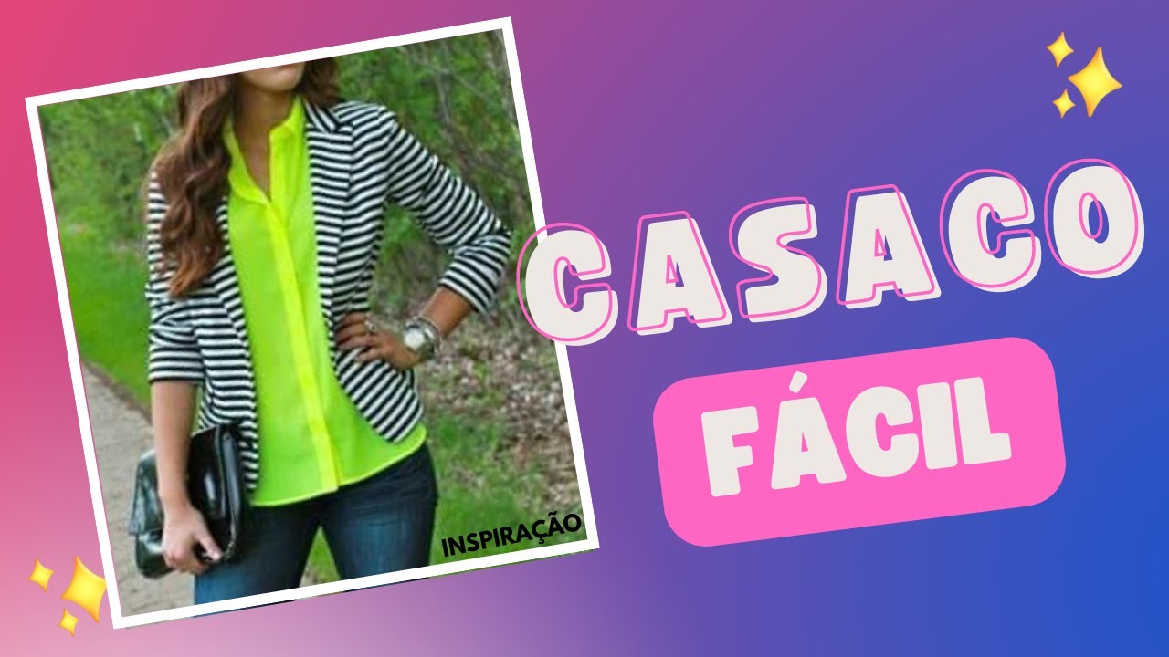 CASAQUINHO RÁPIDO FEMININO PASSO A PASSO SEM MOLDE