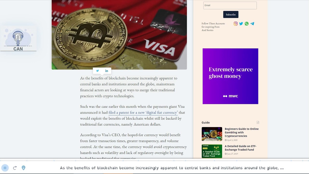 Could Visa’s Planned ‘Digital Fiat Currency’ Spark the Emergence of