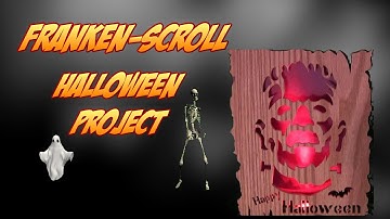 Halloween Woodworking: Project Frankenstein Silhouette Scroll Saw Pattern Using A Spiral Blade