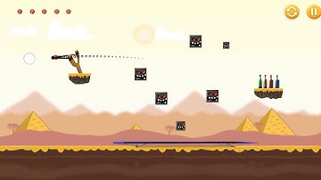 Knock Down Bottle Desert World Level 6