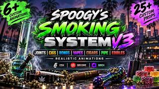 (FiveM) Advanced Smoking System Script V3 Unique Advanced Smoking Script ESX/QBCORE/QBOX Update