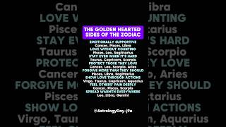 Golden Hearted Sides 💛#zodiac #zodiacsigns #astrology #horoscope #tarot