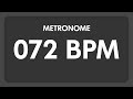 72 bpm  metronome