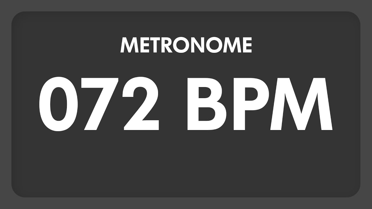 72 bpm metronome