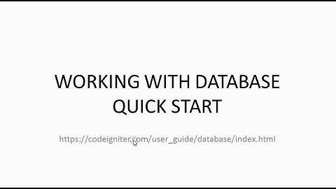 4.A. CARA MENGKONEKSIKAN DATABASE DAN MENAMPILKAN DATA PADA CODEIGNITER 4