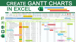 How to Make a Gantt Chart in Excel - Step by Step Tutorial - Gantt Chart Excel