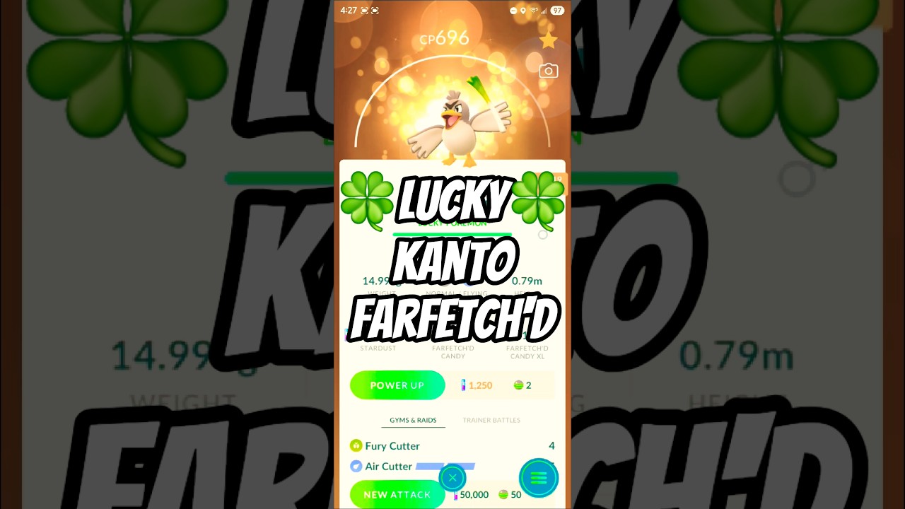 🍀LUCKY Kanto Farfetch'd! Pokemon Go! 