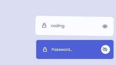 Show Hide Password HTML CSS JavaScript