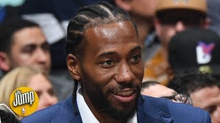 Kawhi is giving backpacks to fans so they can fill them up and pay them forward | The Jump