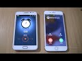 Incoming call &amp;Ringing alarms at the Same Time Samsung Galaxy Note 1+Iphone 7 plus