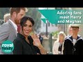 Adoring fans meet Prince Harry and Meghan in Brighton