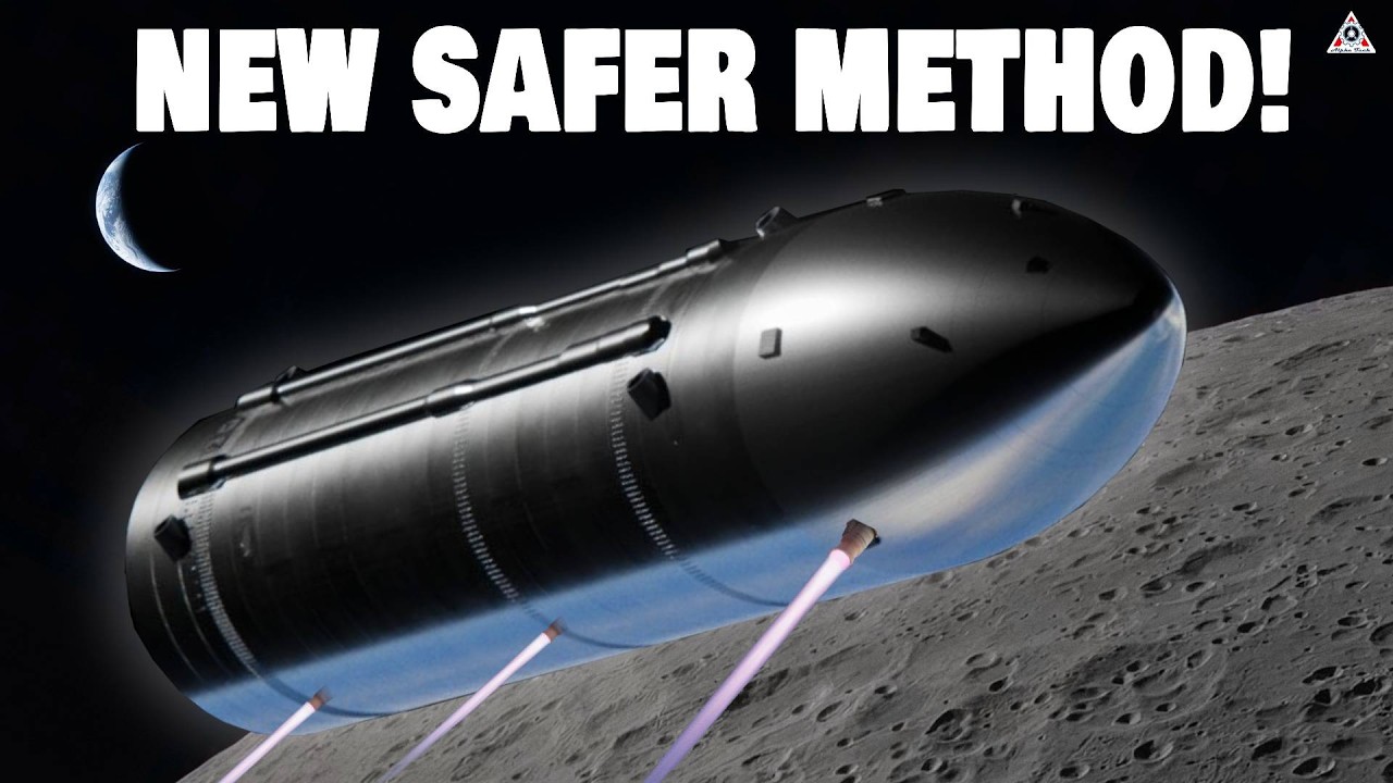 ⁣SpaceX's Much Safer Way to Land Starship on the Moon Shocked NASA!