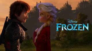 Elsa and Hiccup kiss | Frozen 3 [Hiccelsa Fanmade Scene 2023]
